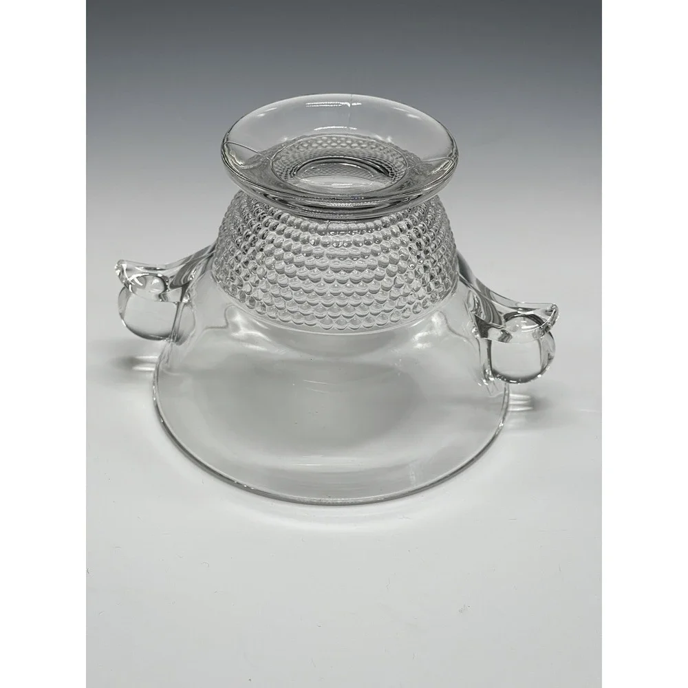 Duncan Miller Teardrop Mayonnaise Bowl‎ or Sugar Clear Glass 4